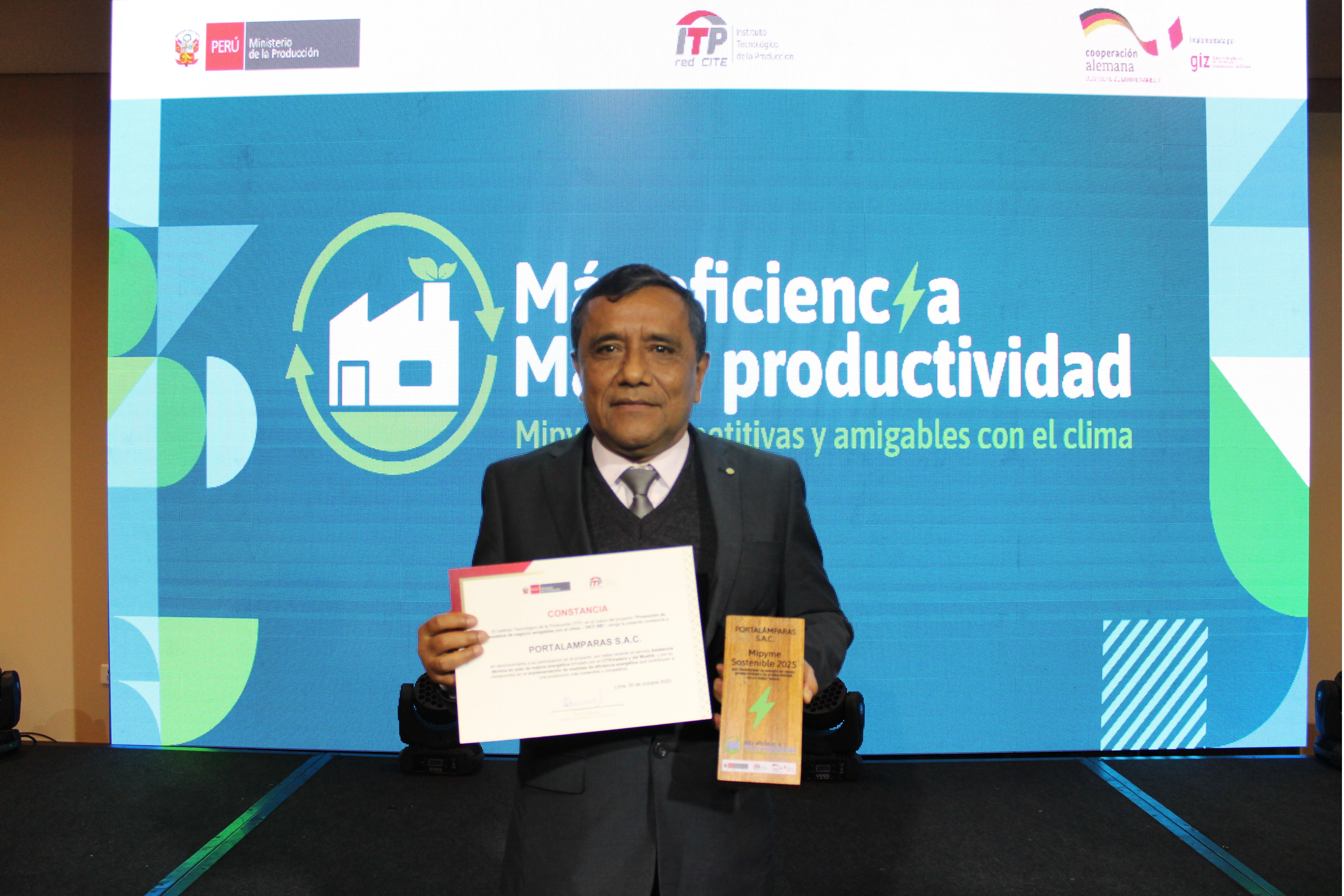 Portalámparas es reconocida por el ITP (PRODUCE) por su modelo de negocio amigable con el clima - Imagen 3